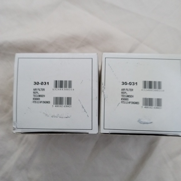 4 Air Filters Tecumseh 36905 Lawn Motor Filter Replacment Part New - Picture 5 of 9